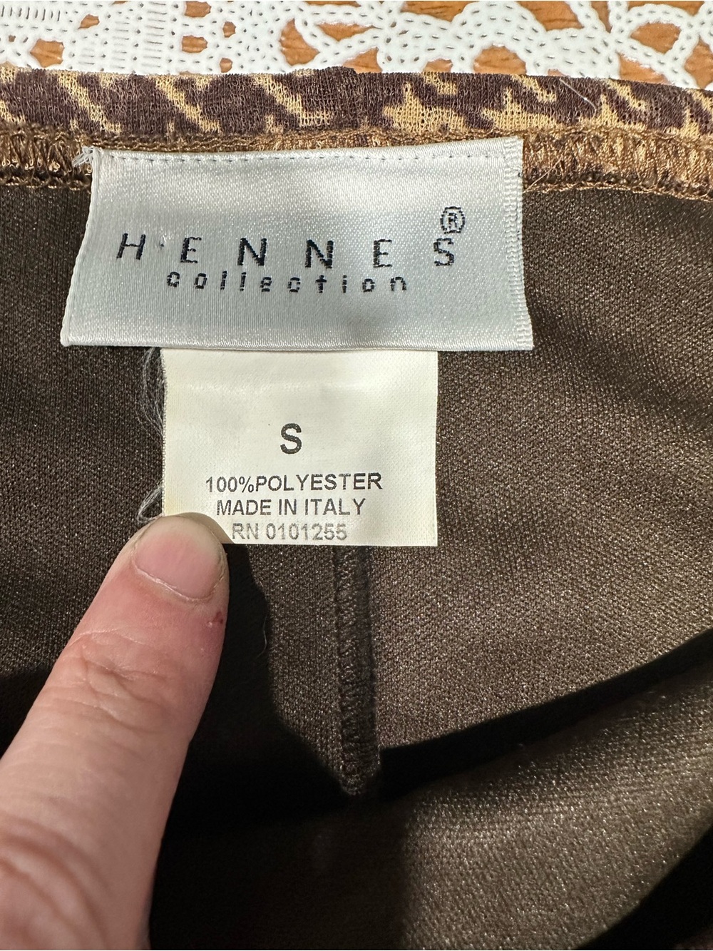 Hennes Collection Houndstooth Midi Skirt Made in Italy Size S - Picture 2 of 5
